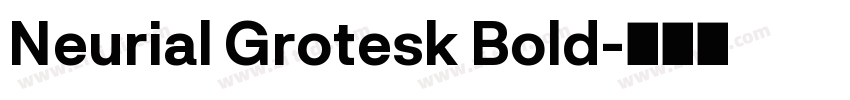 Neurial Grotesk Bold字体转换